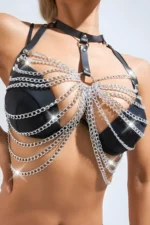 fantezi-ic-giyim-siyah-deri-harness