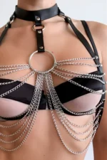 fantezi-ic-giyim-siyah-deri-harness